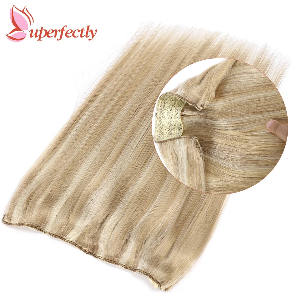 Straight Halo Hair Extensions