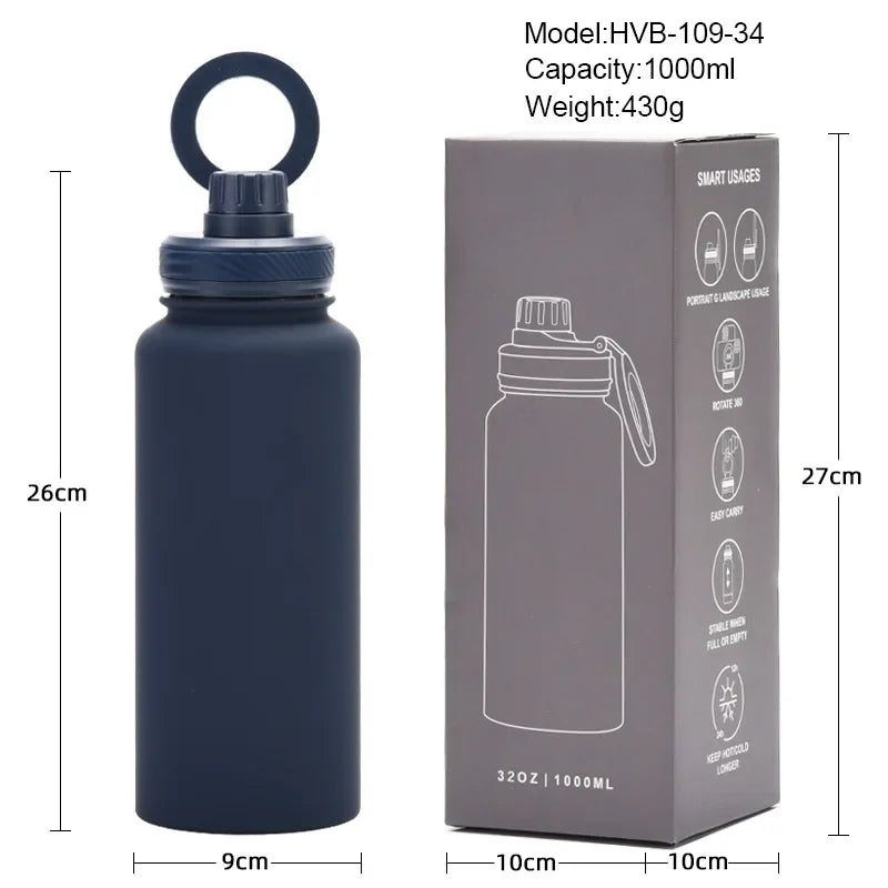 Magnetic Phone Holder Stainless Steel Water Bottle