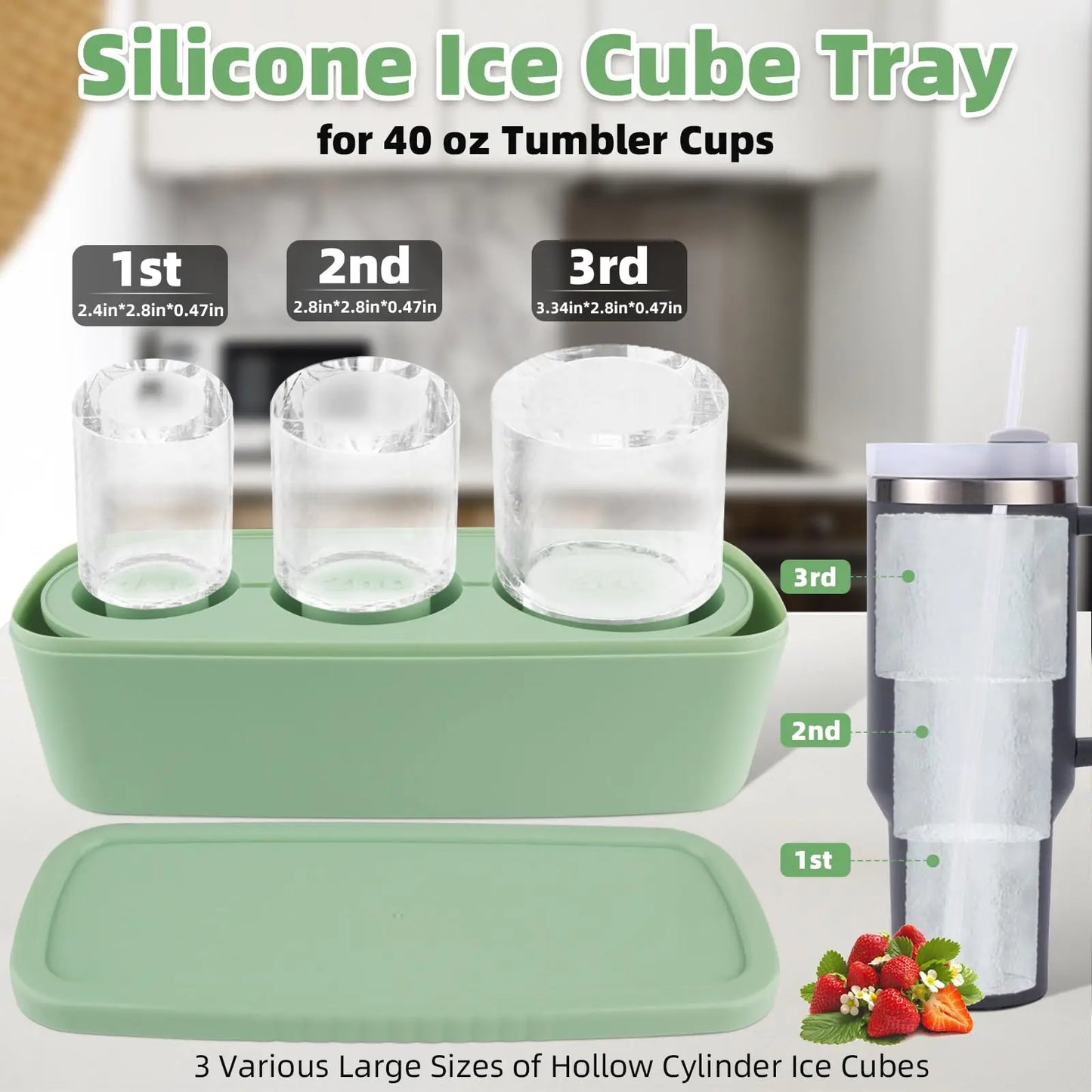 Ice Cube Tray Maker for Stanley Tumbler Cup