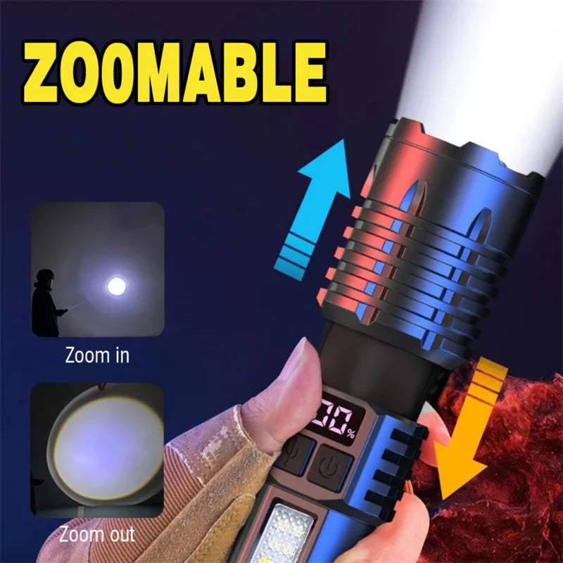 High Power Rechargeable Led Flashlight