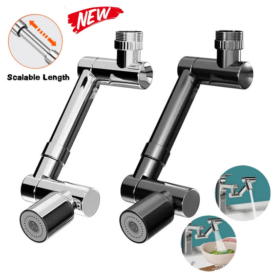 1440° Rotatable Scalable Metal Faucet