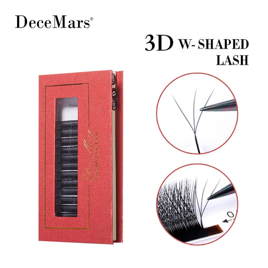 DeceMars 3D W-Shaped Eyelashes Extensions