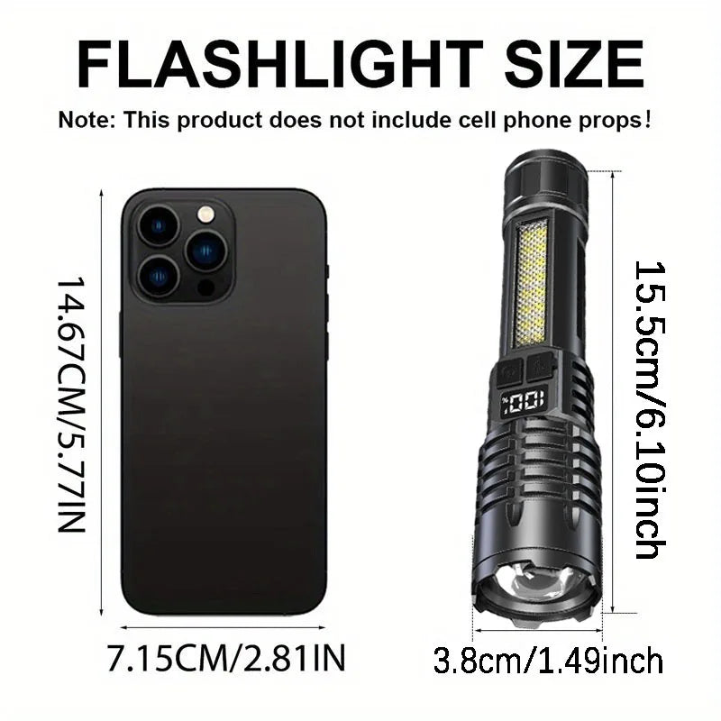 High Power Rechargeable Led Flashlight