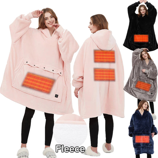 Oversized Heating Blanket Hoodie