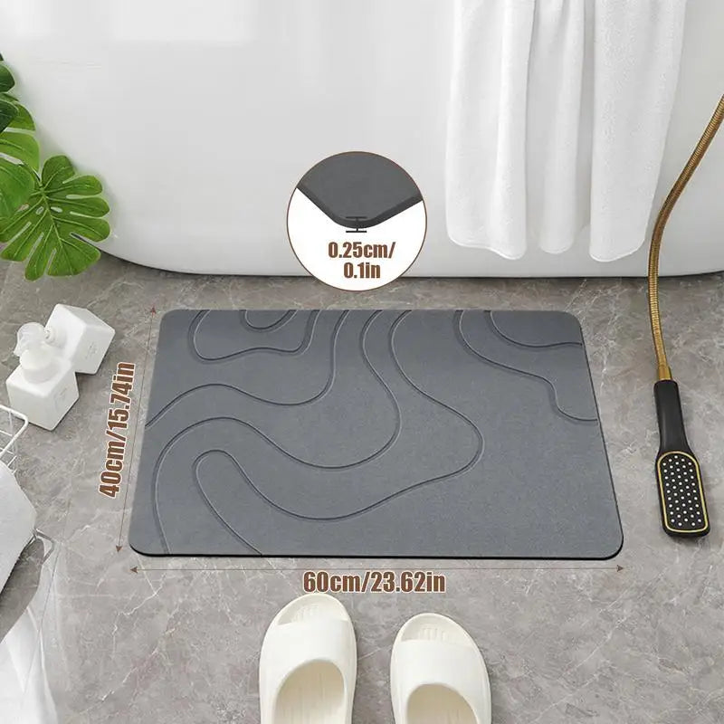 Diatomite Stone Shower Mat