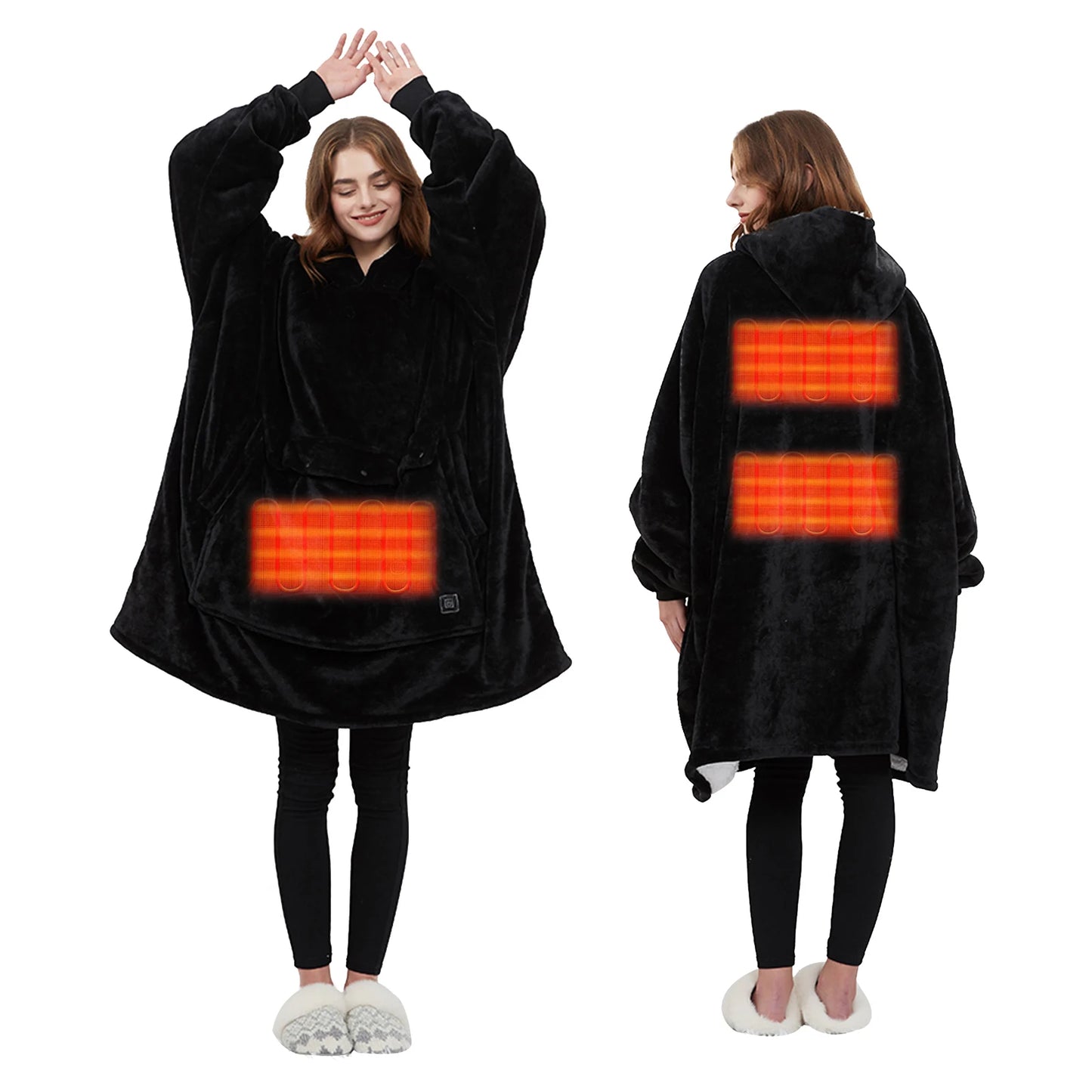 Oversized Heating Blanket Hoodie