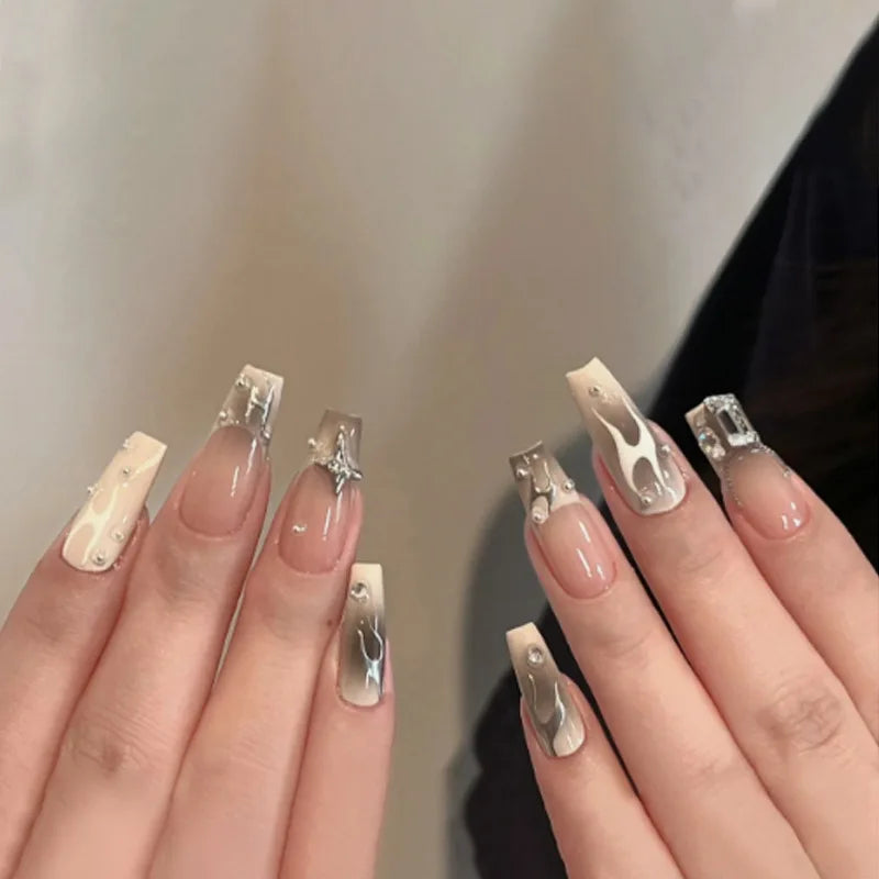 Almond Press on Nails