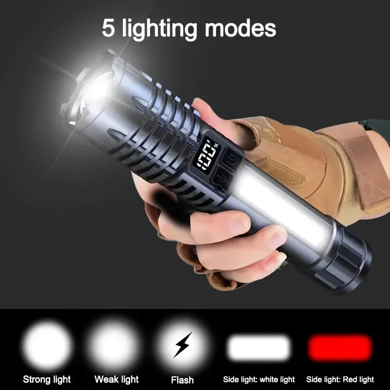 High Power Rechargeable Led Flashlight