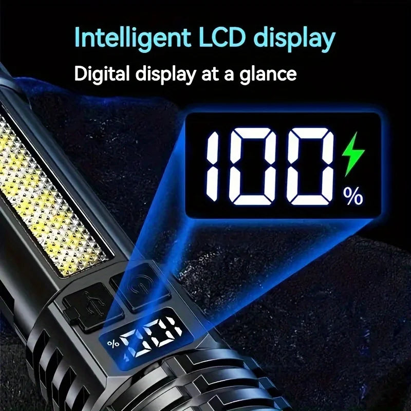 High Power Rechargeable Led Flashlight