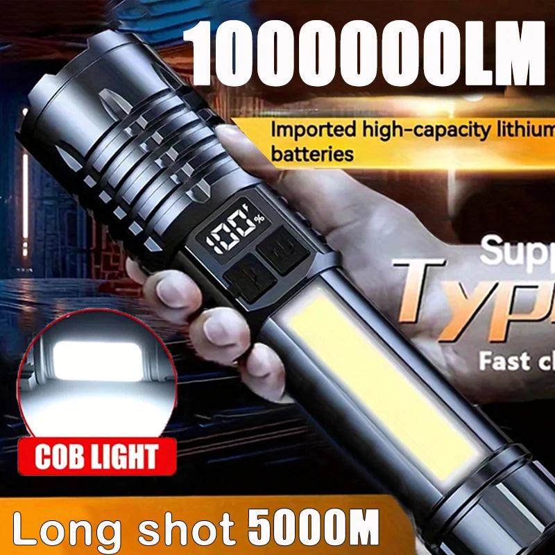 High Power Rechargeable Led Flashlight