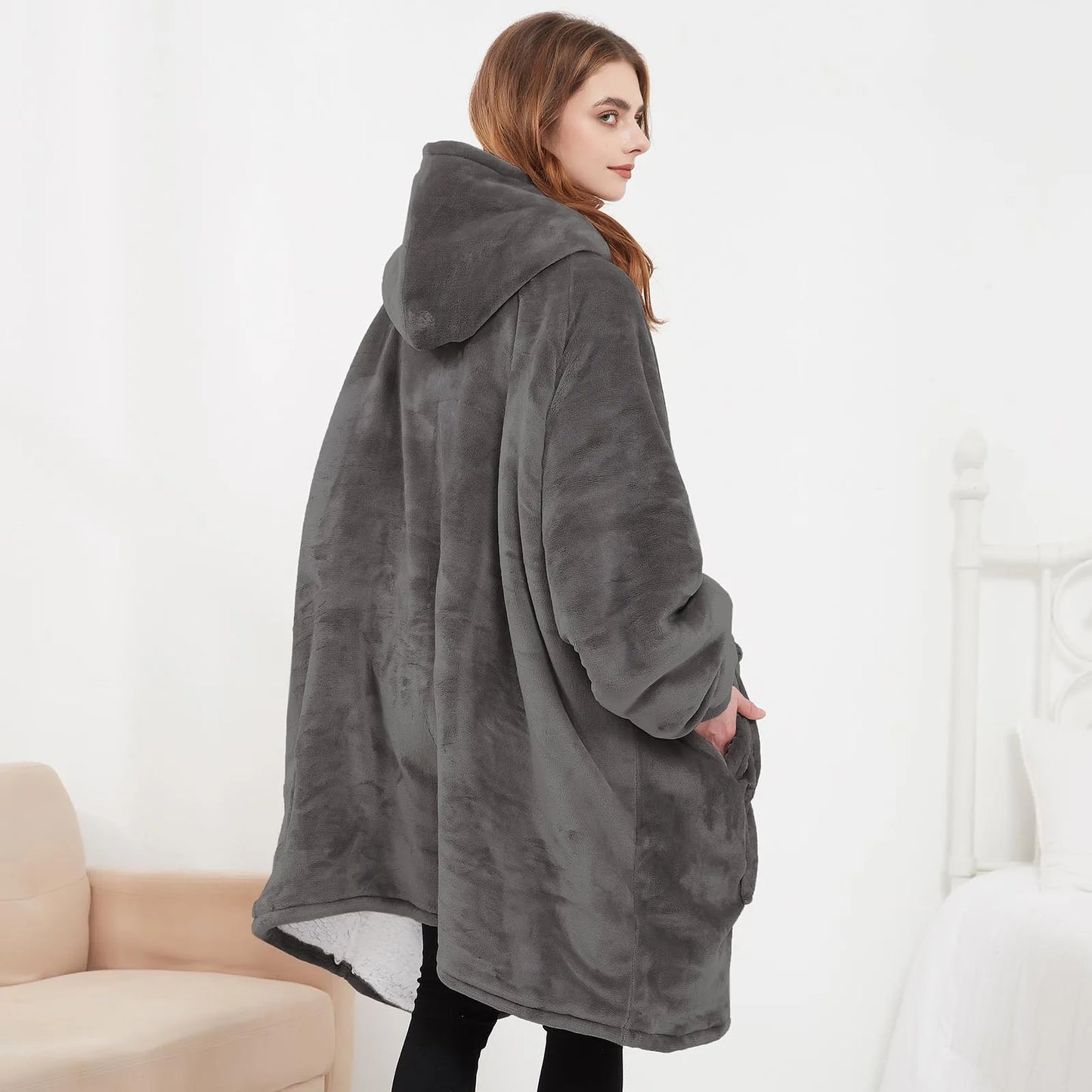 Oversized Heating Blanket Hoodie