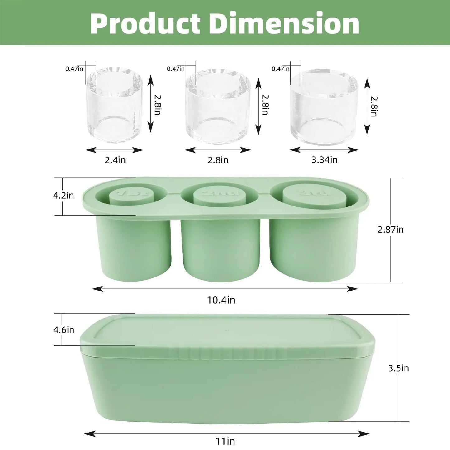 Ice Cube Tray Maker for Stanley Tumbler Cup