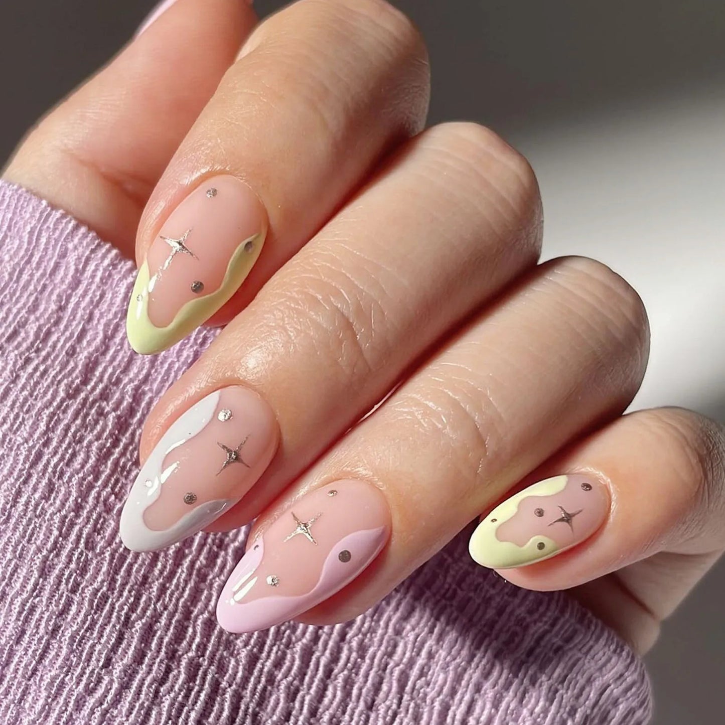 Almond Press on Nails