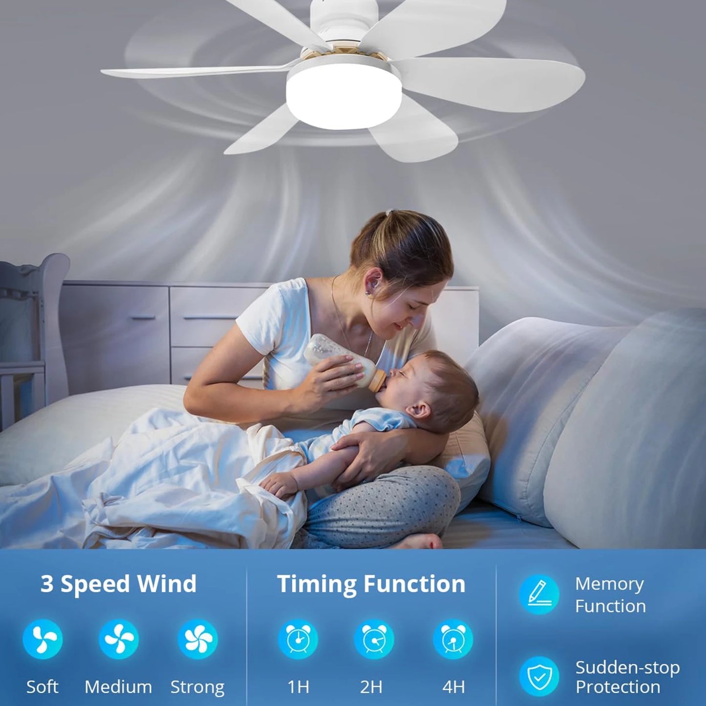 IRALAN Ceiling led light fan