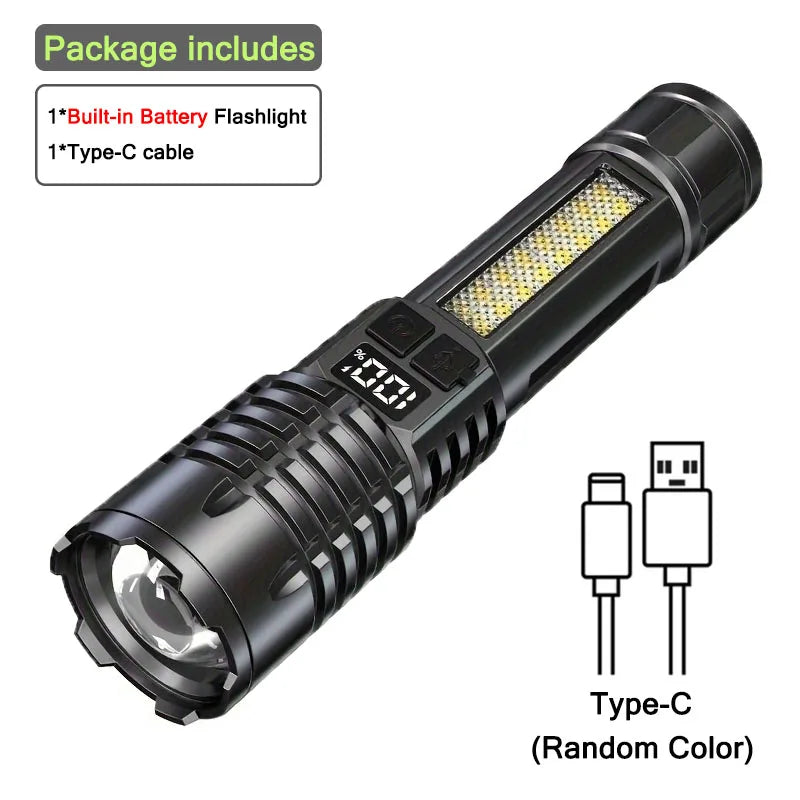 High Power Rechargeable Led Flashlight