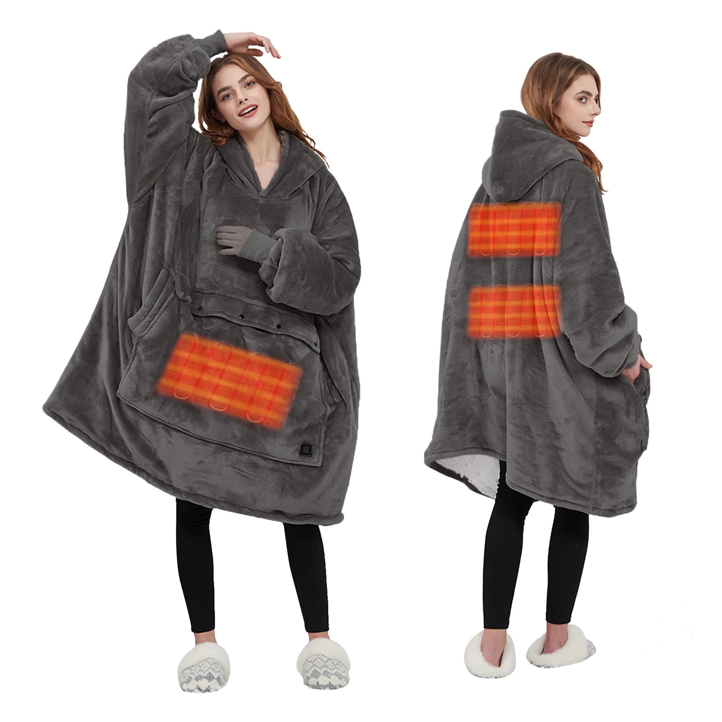 Oversized Heating Blanket Hoodie