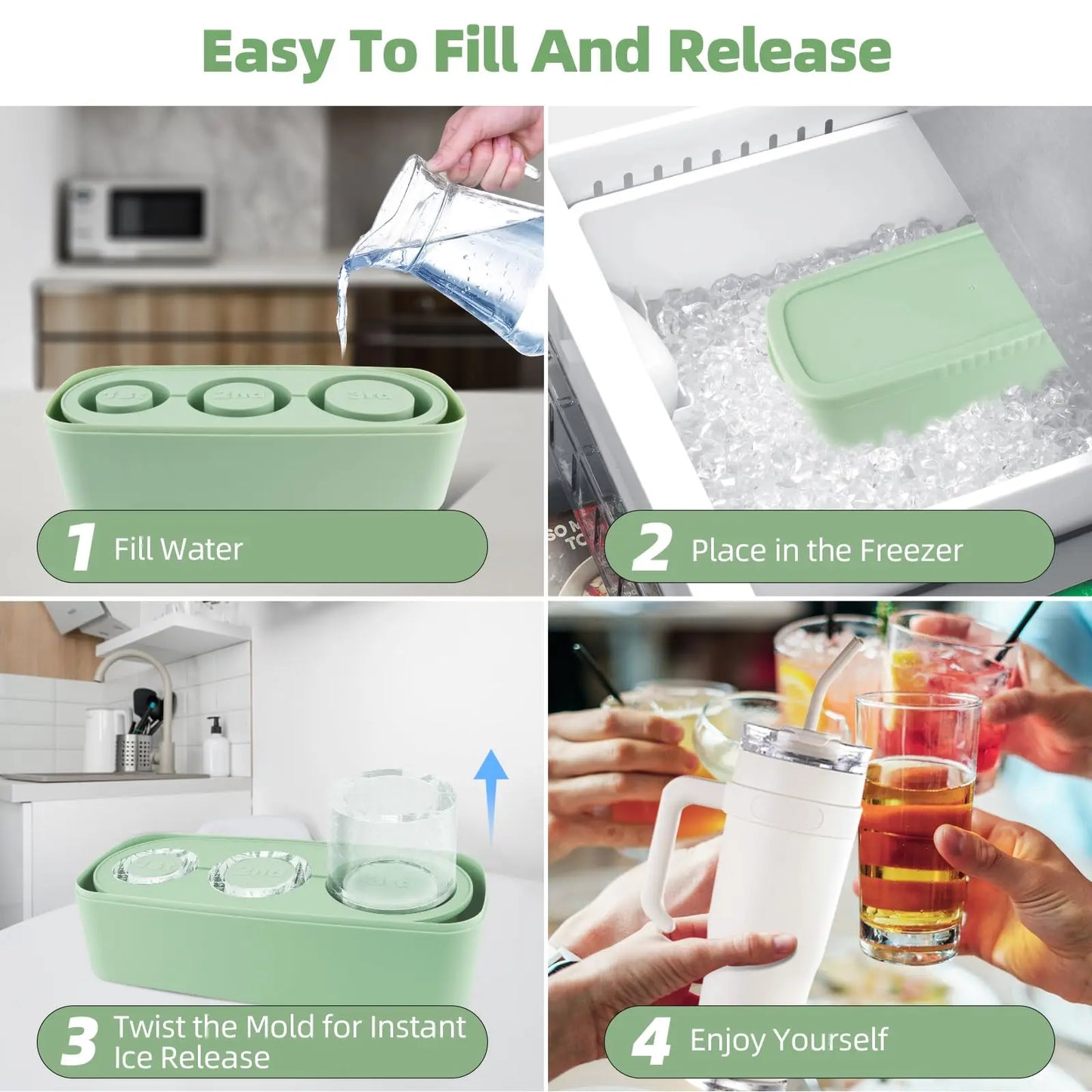 Ice Cube Tray Maker for Stanley Tumbler Cup